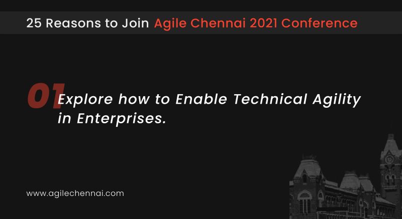 Agile_Chennai's tweet image. #1 Reason to Join Agile Chennai 2021

Explore how to enable #TechnicalAgility in Enterprises.

Know more and register at agilechennai.com