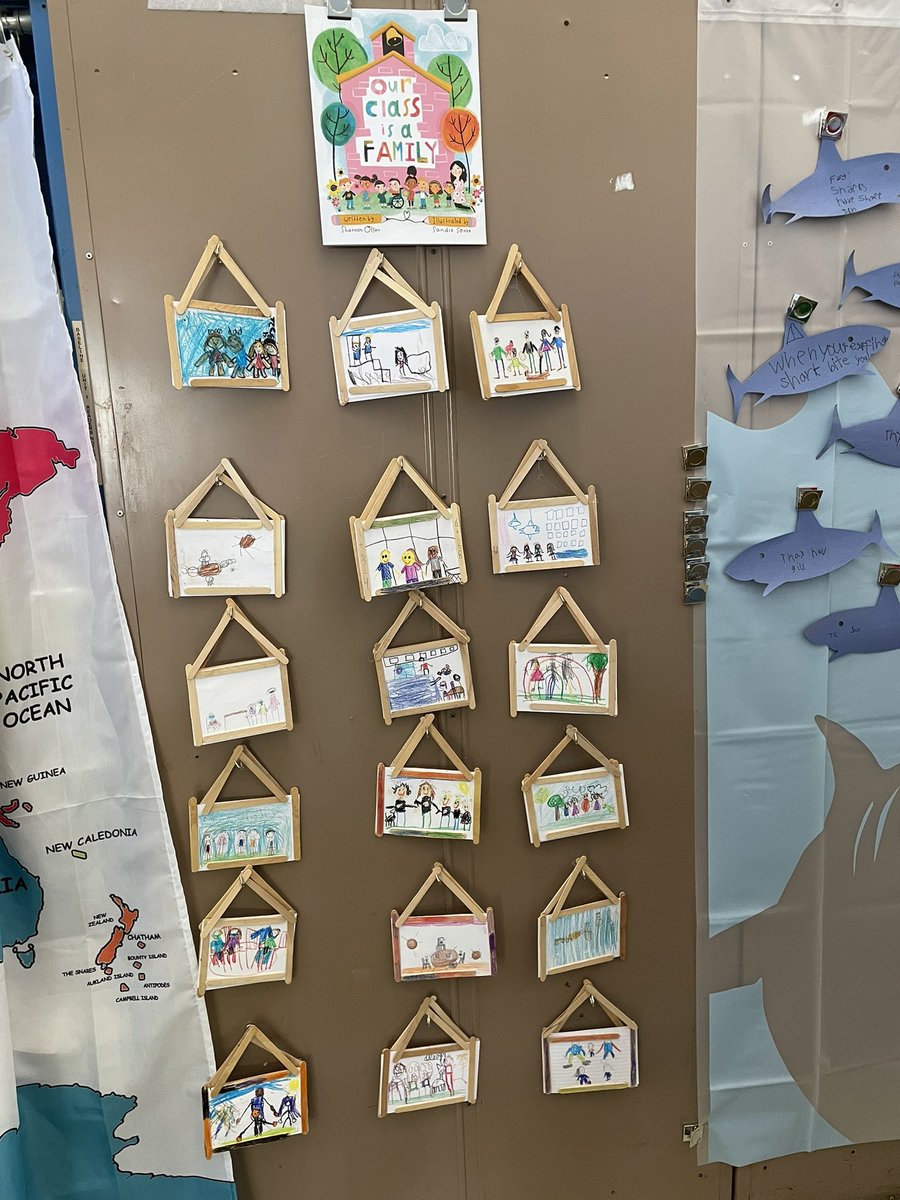 We made Comparing Houses after reading “Our Class is a Family” by Shannon Olsen. We drew our family and then our school family. #wedigeps <a href="/AnnWeintrob/">Ann Weintrob</a> <a href="/SupEaston/">Lisha Cabral</a> <a href="/AssistSupEaston/">Crissy Pruitt</a>