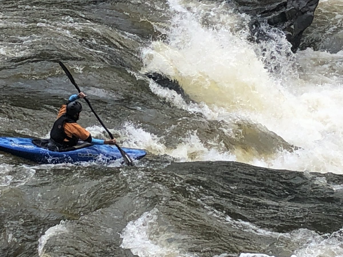 Such a badass running the seam at Sweets Falls