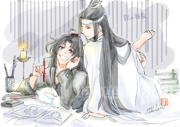 おはようございます。
【キミは昔から絵も達者だったね・・・】
昨日は十二国記某巻をついイッキ読みして、気がついたら夕方でしたw。おかげで一次中華マンガの下描きが遅れている。道教の神様のフォローは、1本¥100の線香5本で5時間かぁ・・・w。巻き返しせねば。
#忘羨 #魔道祖師 #陳情令 