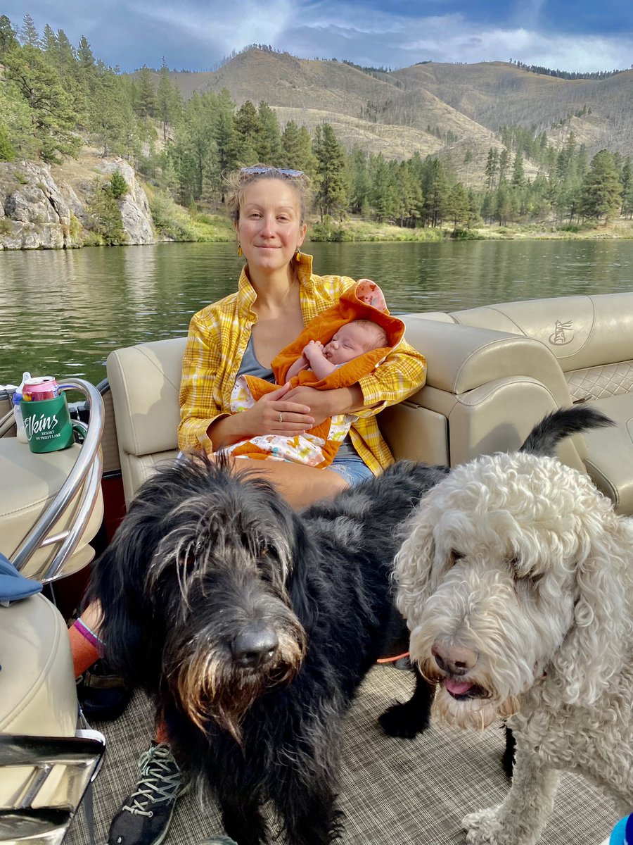 ryanpcooney's tweet photo. Saturday in the mountains + Sunday on the river (+ Edโs 3rd trip up Mann Gulch) = one tuckered baby. #solidweekend https://t.co/4ILXR9eZLF
