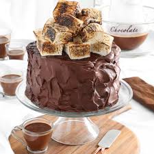 S'mores cake for an early autumn evening.