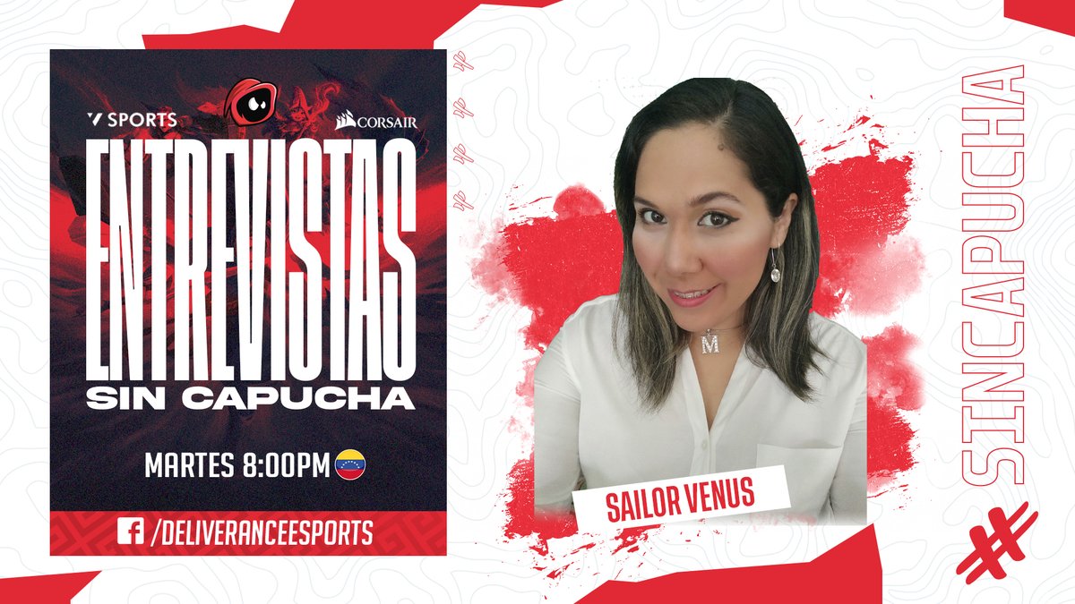Deliverancesprt's tweet photo. ✨ Este martes no te puedes perder una nueva edición de nuestro programa #SinCapucha 🔥 con la bella Mariangela Acuña mejor conocida como @SailorVDesign 😎
👉🏻 CEO de @Hookedteams
👉🏻 Gamer
👉🏻 Diseñadora
👉🏻 Community Mánager https://t.co/i5rkxzAZlD