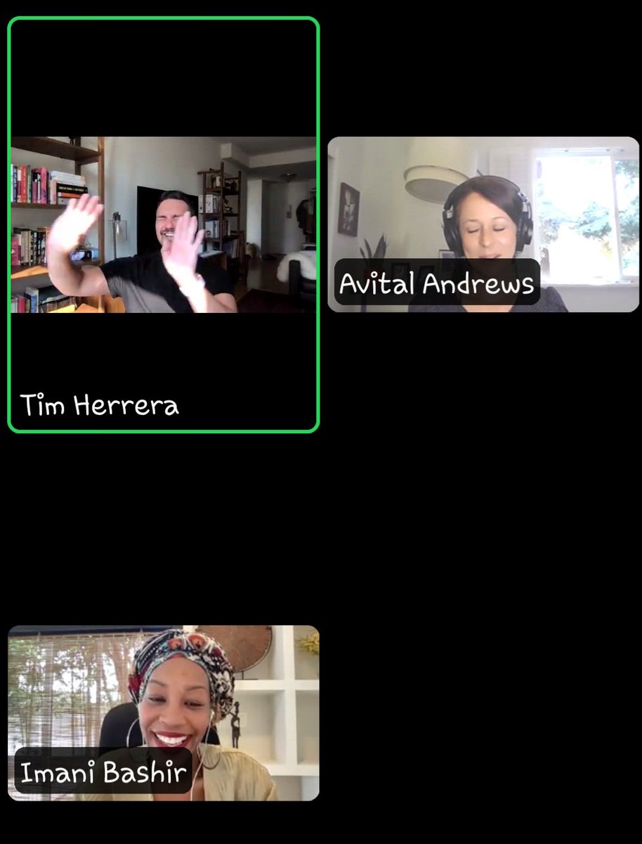 Soooo glad Freelancing With Tim Zooms are back, <a href="/TimHerrera/">Internet Person™⭐️</a>!! As usual, fun &amp; informative! Thank you for your advice, <a href="/SheIsImaniB/">Imani B.</a> &amp; <a href="/avitalb/">Avital Andrews</a>!