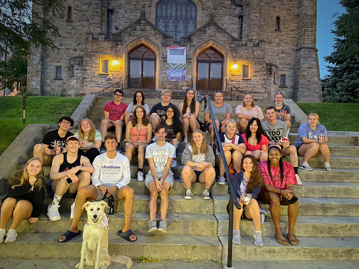 chathamu_swd's tweet photo. A #CougarFamily ice-cream 🍦 outing in Squirrel Hill must only mean ☝🏼 thing... The first day of practice for the 2021-2022 season is tomorrow! 🎉🏊🏼‍♀️😺 #LetTheGamesBegin #RollCougs #PurpleReign #ChathamSwimDive https://t.co/ZCKw4v1sx2