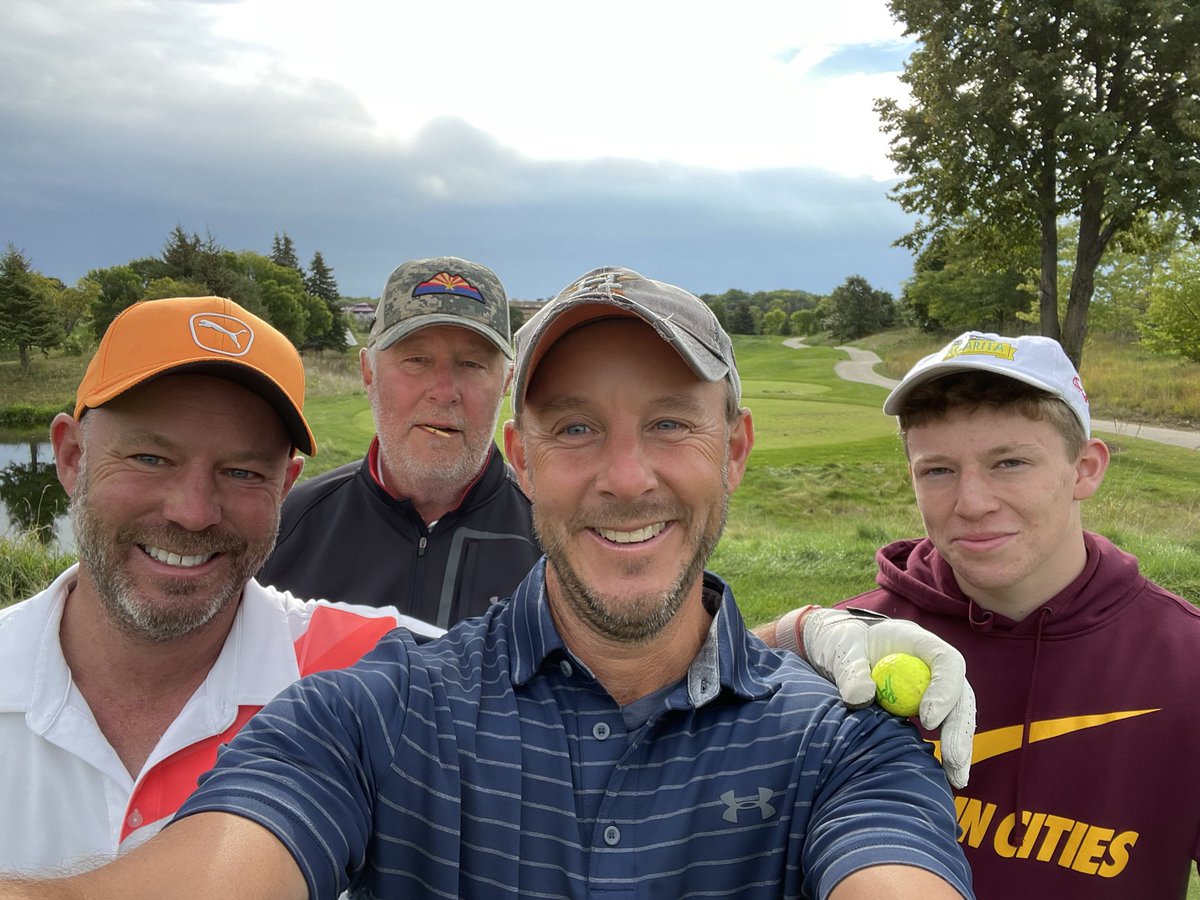 4 days of Father / Brother / Nephew golf in the books in Minnesota + a fun night out with my Mom for her 70th bday.   Great weather, great courses, great times.   Was a blast. https://t.co/KYIpeg2qGB