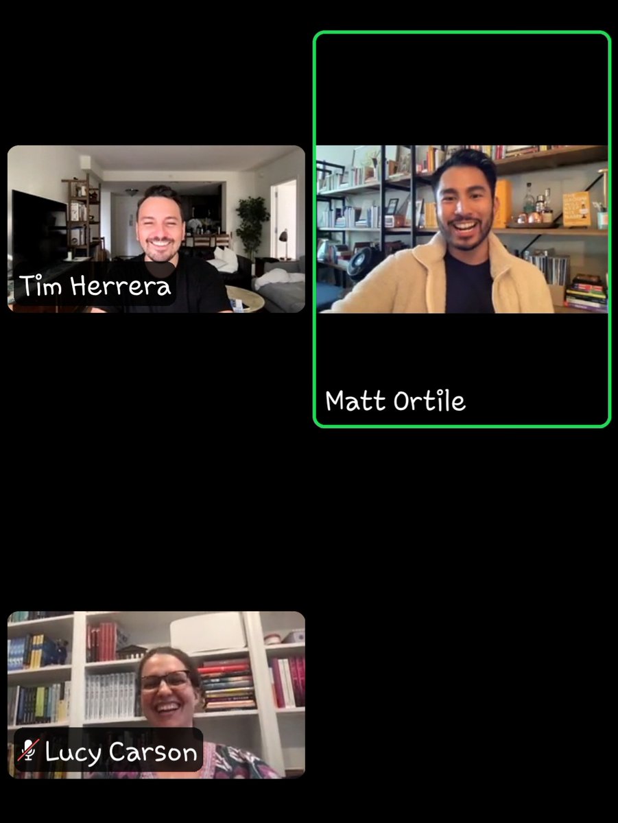 And thank you for the book-writing motivation, <a href="/LucyACarson/">Lucy Carson</a> &amp; <a href="/ortile/">Matt Ortile</a>! Great panel, <a href="/TimHerrera/">Internet Person™⭐️</a>!!