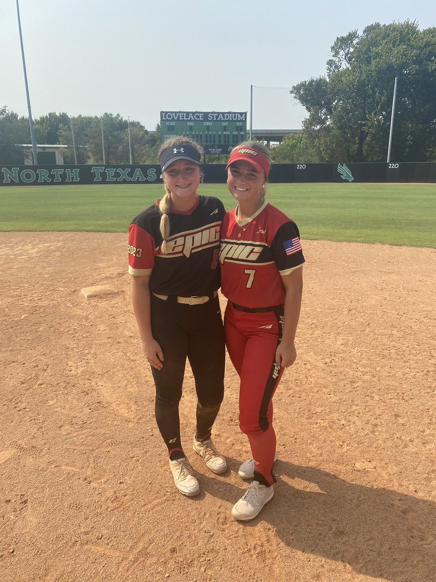 2023 <a href="/Logan_Pick15/">Logan Pickelsimer</a>  and 2023 <a href="/elle83795139/">Elle Rouse</a> attended <a href="/MeanGreenSB/">UNT Softball</a> camp today with Coach <a href="/RodneyDeLong/">Rodney DeLong</a> Thanks for the time today! #epsyd #2023Class <a href="/Epic__SB/">Scotty Smith</a>