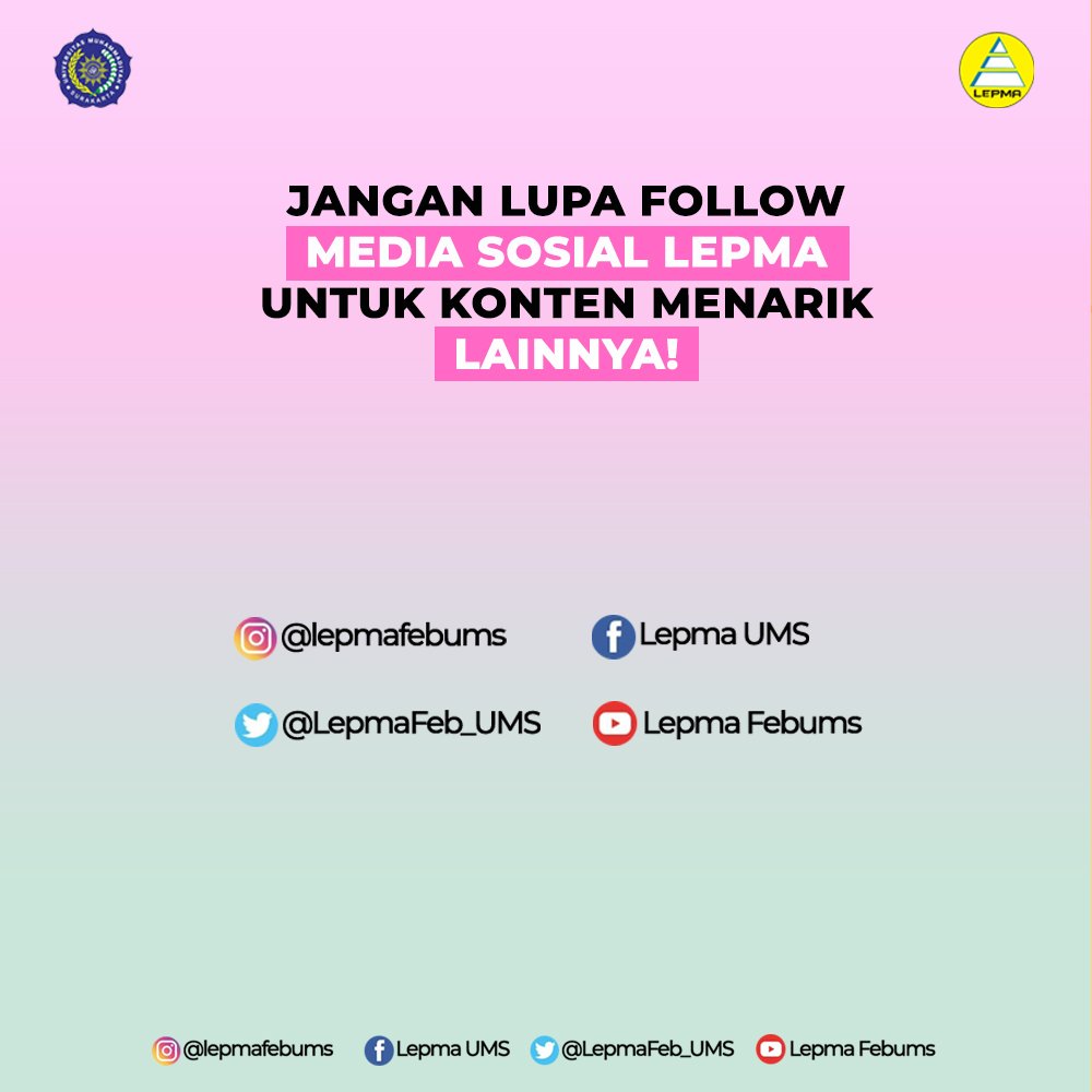 LepmaFEB_UMS's tweet photo. ✨[PKMONDAY]✨

PKMonday adalah materi tentang PKM yang di publikasikan setiap hari senin. 
Untuk PKMonday bulan ini mengambil materi tentang "Pekan Ilmiah Mahasiswa". 
Klik tautan dibawah ini 👇🏻👇🏻
https://t.co/Zi2GJ22C7j

#Lepma
#Lepmafebums
#LepmaKompak
#Lepma2021 https://t.co/Ng10mbb6Ri