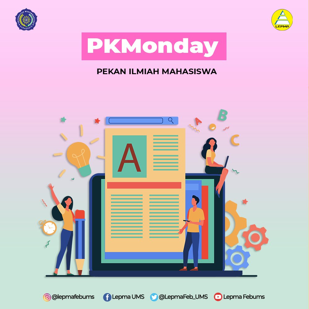 LepmaFEB_UMS's tweet photo. ✨[PKMONDAY]✨

PKMonday adalah materi tentang PKM yang di publikasikan setiap hari senin. 
Untuk PKMonday bulan ini mengambil materi tentang "Pekan Ilmiah Mahasiswa". 
Klik tautan dibawah ini 👇🏻👇🏻
https://t.co/Zi2GJ22C7j

#Lepma
#Lepmafebums
#LepmaKompak
#Lepma2021 https://t.co/Ng10mbb6Ri