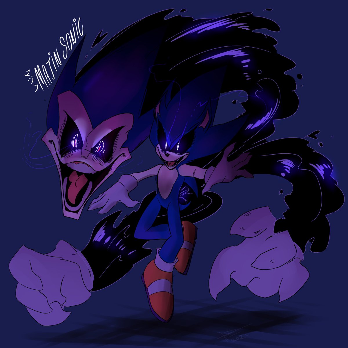 Majin sonic(fanart) by BrasletyGTZ on Newgrounds