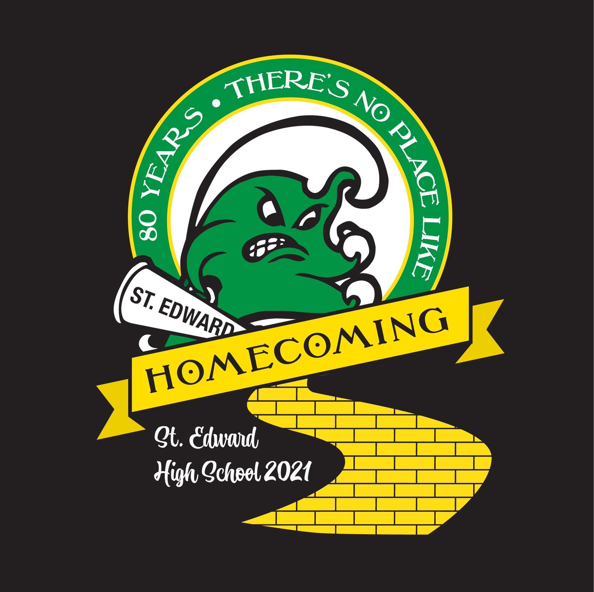 GreenWaveCheer's tweet photo. Order your St. EdHomecoming shirts by Wednesday, Sept. 15! Class shirts have class names on the back. We are also offering 80th Anniversary shirts for parents, teachers, &amp; alumni. $15 each. Order from a cheerleader at school or online: https://t.co/PhMpA8RfMS https://t.co/paOgb1U4QE