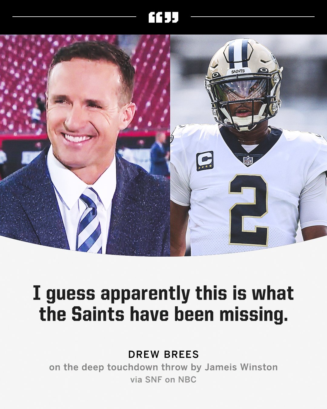 SportsCenter on Twitter ".drewbrees said this after watching Jameis