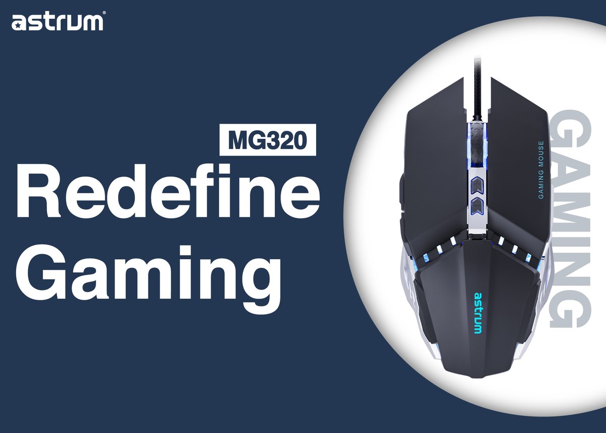 astrumworld's tweet photo. #astrum MG320 Gaming Mouse, it is a Game Changer!
7 colours LED light, 8 programmable buttons, ergonomic design for long time use.
#gaming #lighting #design #led #gamers #arena #gamearena #gamelovers #gamingmouse #mouse.#tojoy. Astrum Holdings Limited https://t.co/4bv6RiGVDN