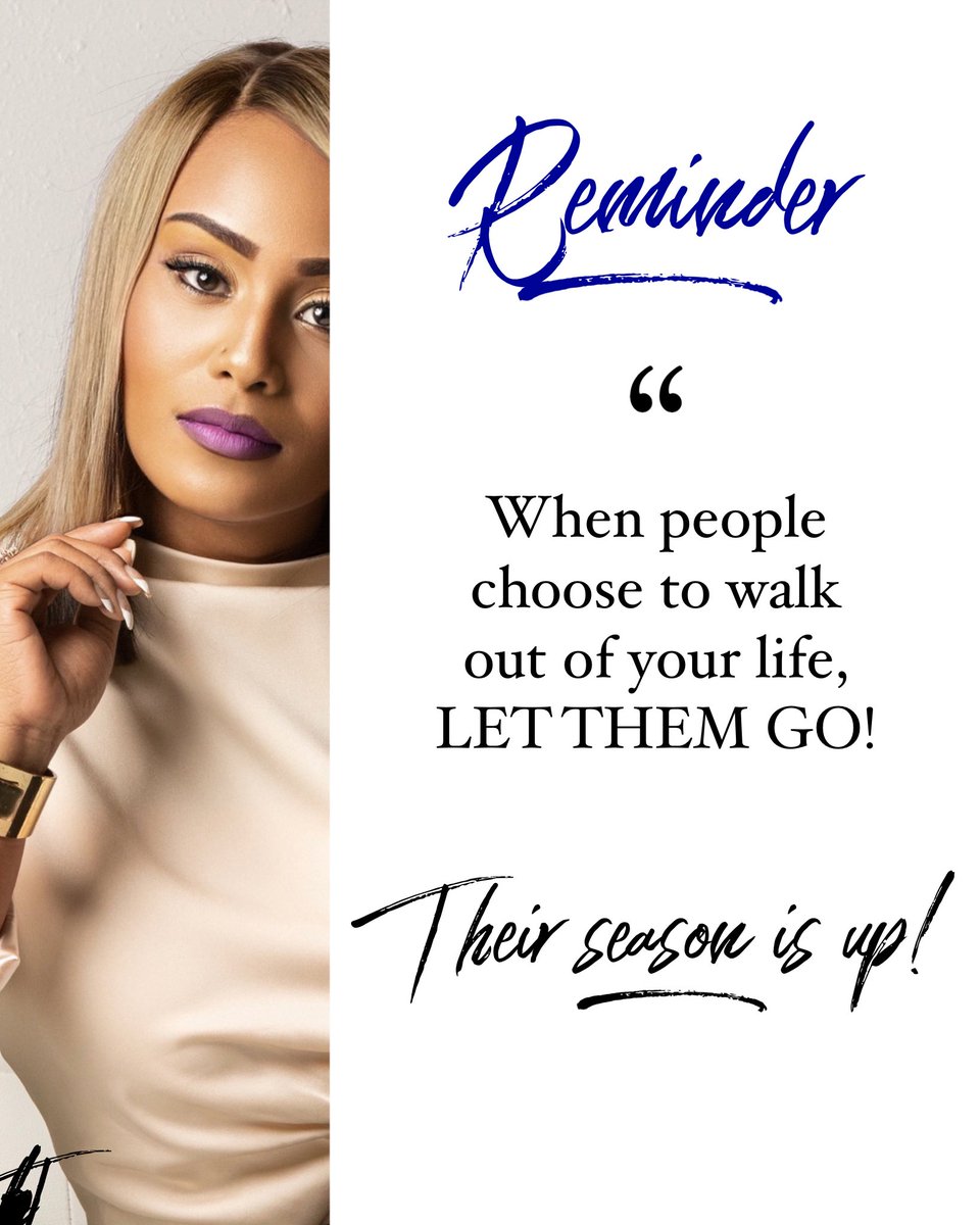 MrsKRamsey's tweet image. Stop running behind folk! Stop holding on to people who have already let you go.
 #SeasonsChange #PeopleChange #YouChange #LetGoMoveOn #ItsYourExodus #TakeIt
God orchestrates exits!