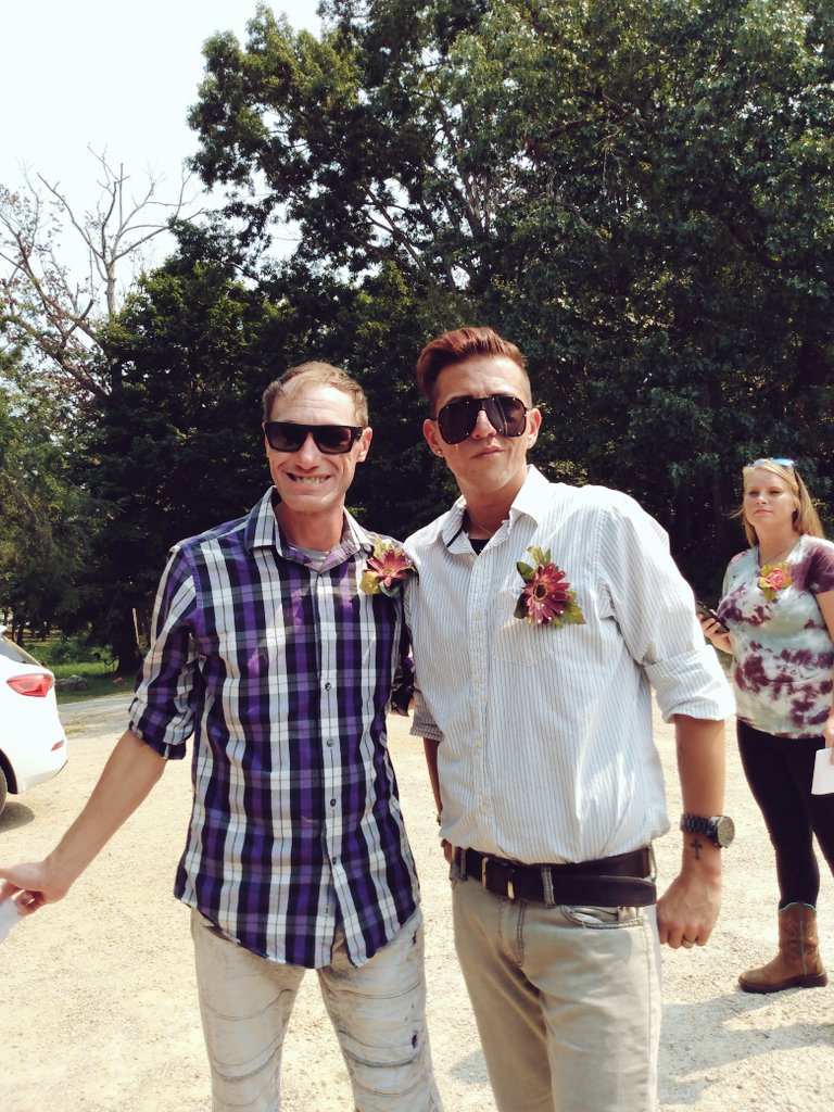 David50881360's tweet photo. So it's offical he's mine and I'm his forever @Dandjay2 and got married today best day of my life ... Time for wedding night https://t.co/3ypVnNkLky