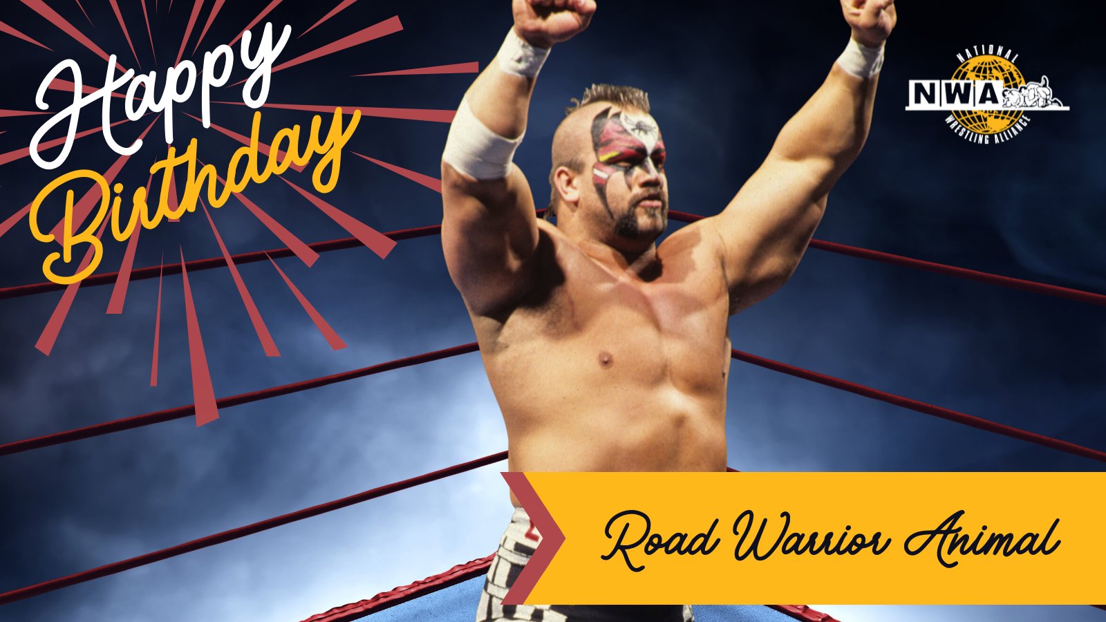 nwa on twitter remembering road warrior animal joe laurinaitis born on this day in 1960 nwafam https t co ylsuctqp4w twitter
