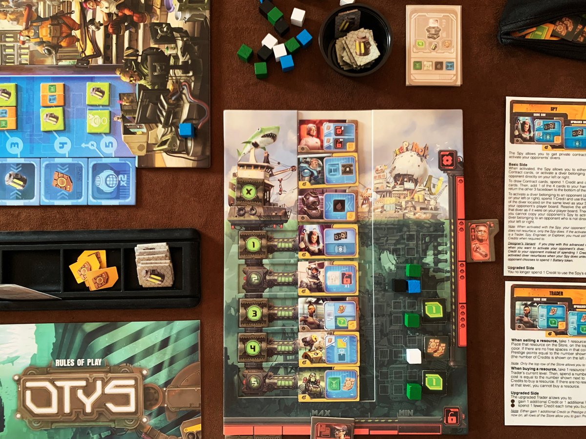 MeepleMaven's tweet photo. 🌊 #OTYS is one of those #boardgames where although it may start out slowly (until players remember all of the character functions), turns can move along fairly quickly making the game run for about the right amount of time. https://t.co/7MeHV6fDun