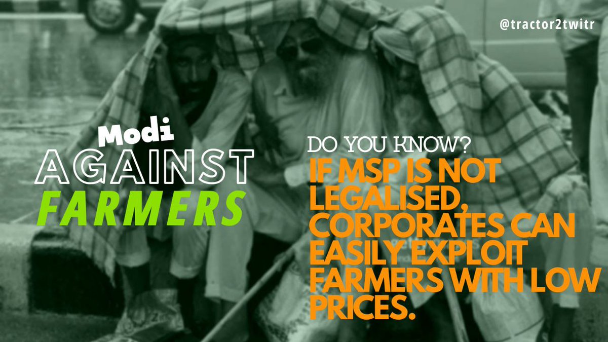 Navbenipal1's tweet photo. To give MSP on pulses, oilseeds and other crops as well as to increase the storage capacity required for different crops and focus on crop diversification.

#MiddlemanModi_AgainstFarmers 

#मोदी_है_तो_बर्बादी_है https://t.co/sa2KF1EbDJ