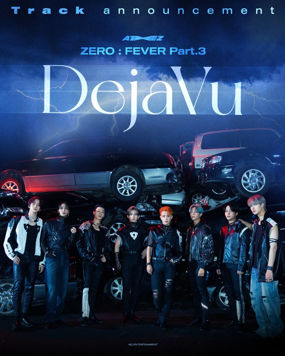 [📷] ATEEZ - ZERO : FEVER Part.3 Track announcement 'Deja Vu' Poster ⠀ ALBUM RELEASE 2021. 9. 13 6PM ⠀ #FEVER_Part_3 #Deja_Vu #ATEEZ #에이티즈