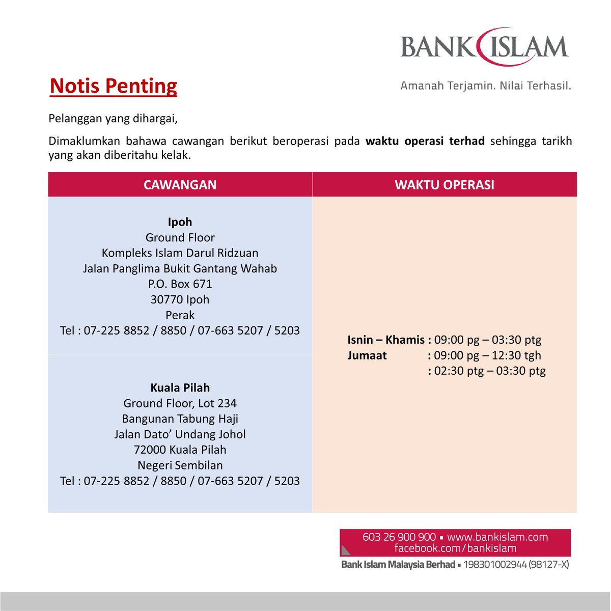 Bank Islam On Twitter