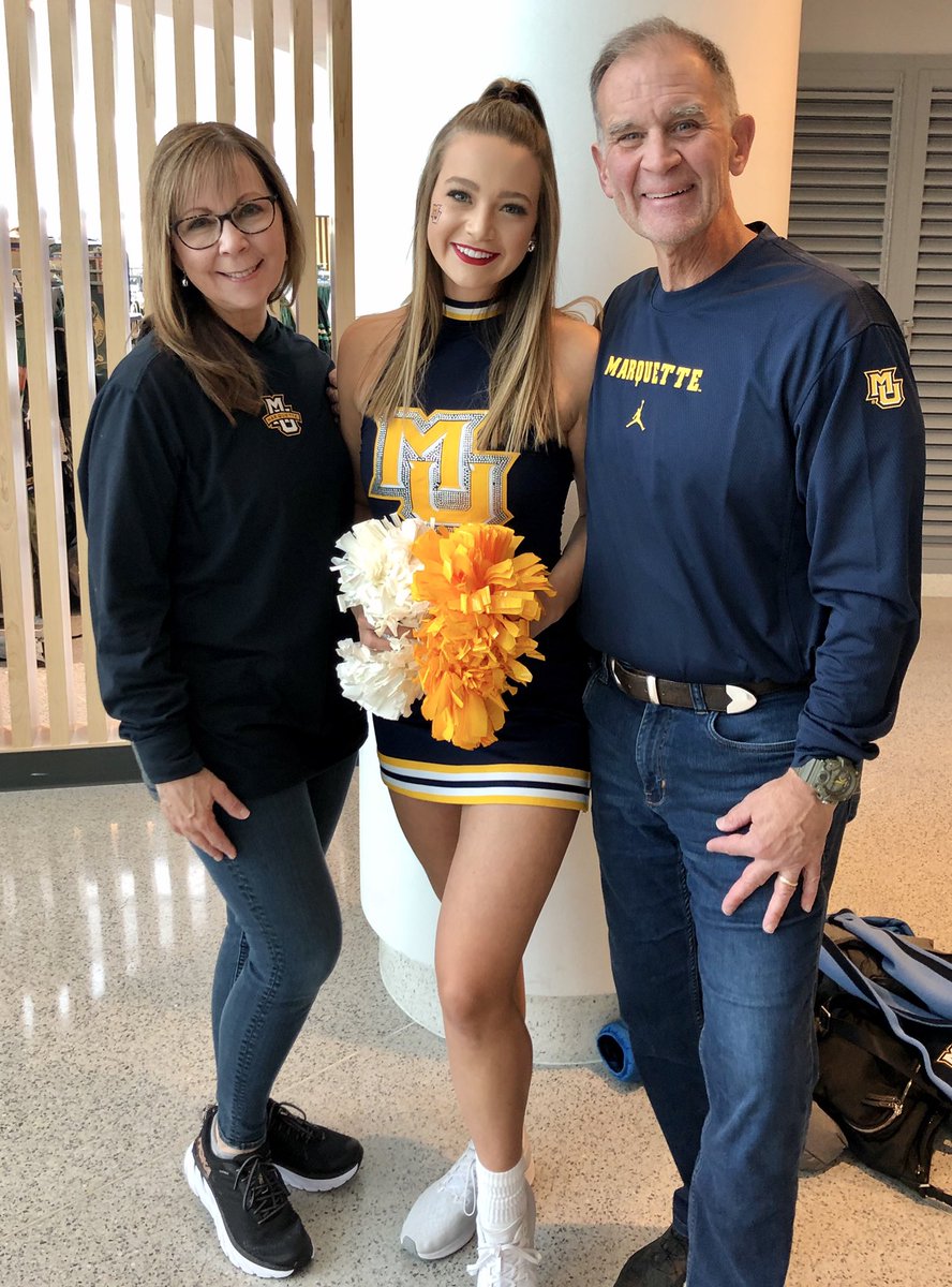 GregRepetti's tweet photo. Congrats to our daughter Brigid for making the Marquette University Dance team for her Senior season. Love you kiddo! https://t.co/8kcKQjlTfg