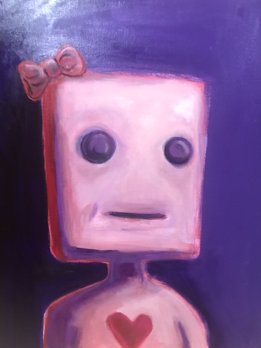 octopuscaveman's tweet image. My favorite painting I’ve ever made. I’m sorry but she’s not for sale.