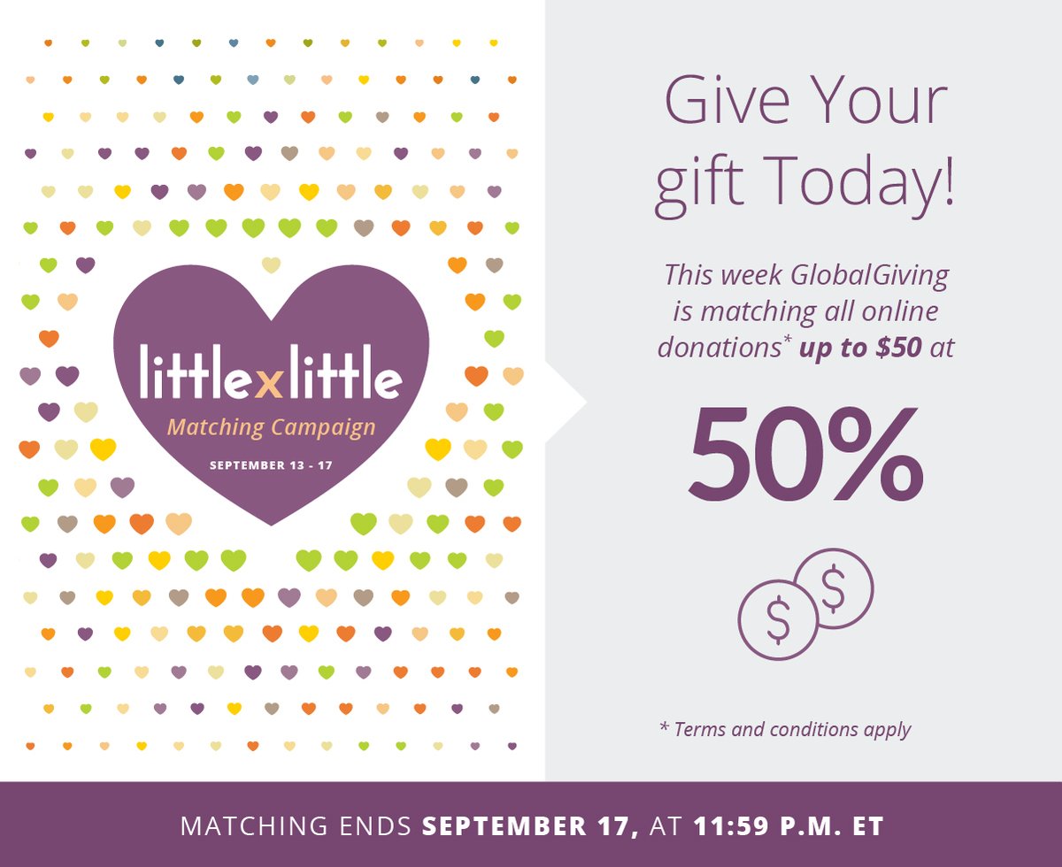 This week, join us for the <a href="/GlobalGiving/">GlobalGiving</a> #LittleByLittle campaign. With 50% matching on all donations up to $50, BIG change can come from lots of little acts of kindness! Support food aid for women and children in remote villages in Bali by giving today: globalgiving.org/projects/women…