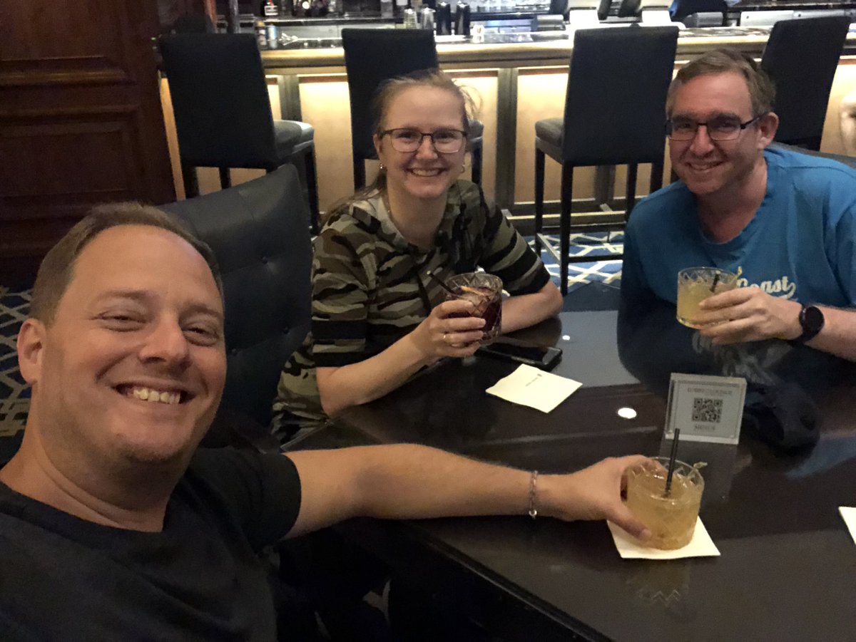 jeffreystrauss's tweet image. Look, everyone! I found #kcdc2021 speakers! And they just flew here from the Middle East, because they are crazy and dedicated and we love them. #DeveloperCommunity #TravelIsInsaneNow