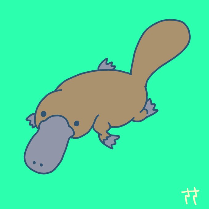 カモノハシのtwitterイラスト検索結果 古い順