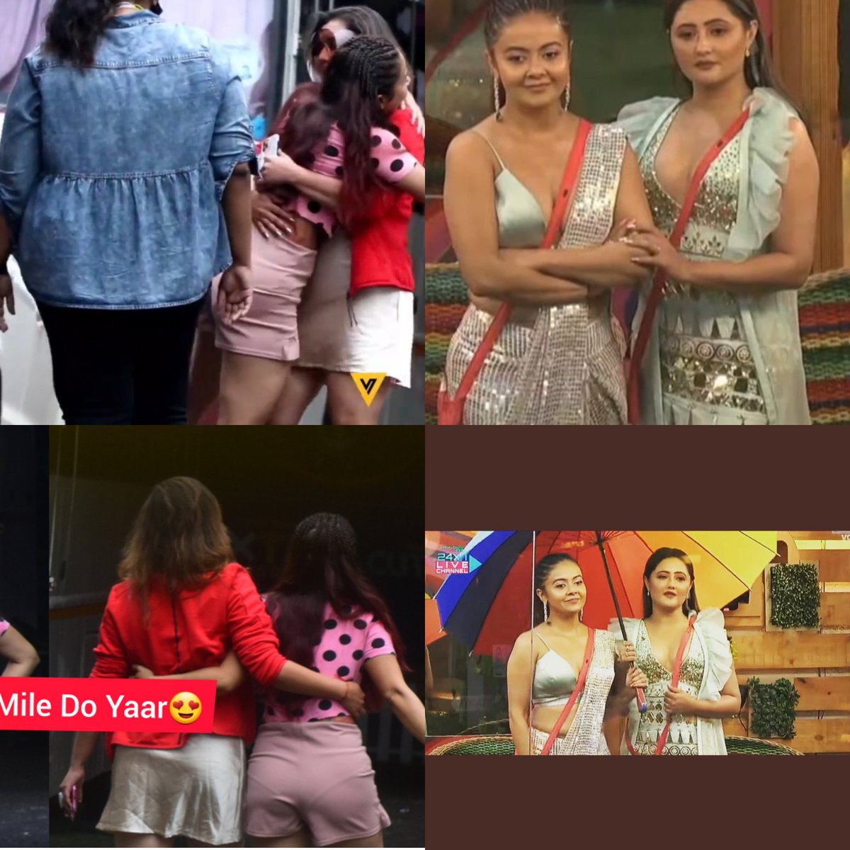 Akshay9000Gupta's tweet photo. The picture says it all.. From biggboss 13 till present the friendship between the 2 is  just awesome and is growing  more and more. We just love our #devoshami @Devoleena_23 &amp; @TheRashamiDesai infinitely ❤❤😍 #RashamiDesai #DevoleenaBhattacharjee #DevoshamiReunion https://t.co/QmhSgOQ9bR