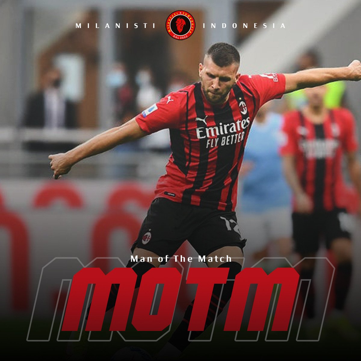 Dua gol dari Leao dan Ibra adalah hasil umpan terukur Rebic. Bermain sebagai striker tunggal, memang Rebic tidak banyak mendapatkan peluang, namun penempatan posisi Rebic banyak menciptakan peluang bagi kawan2nya.

Kalian milihnya siapa gaes? #MOTM #MilanLazio
