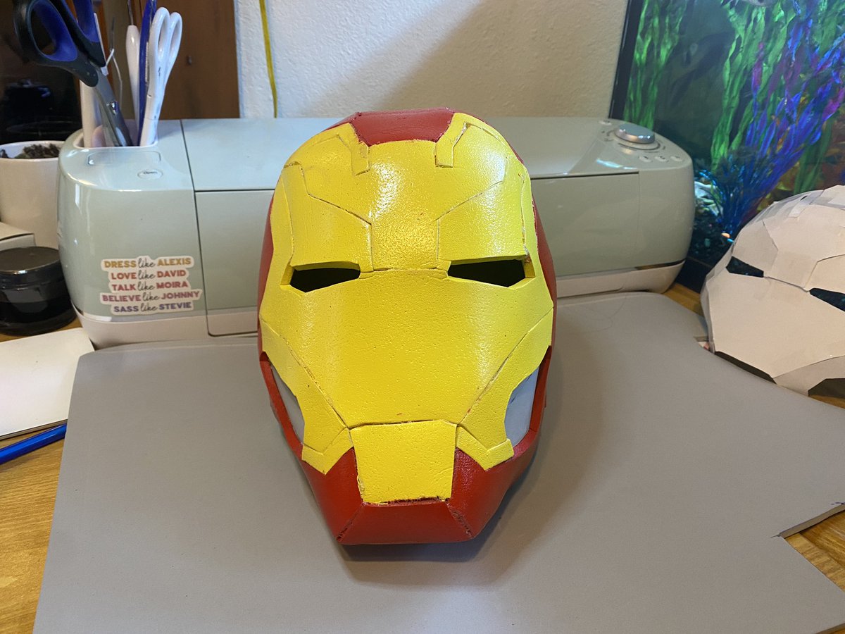 hothomestead's tweet photo. My girls just started watching Marvel and the oldest wants to be Iron Man for Halloween. So mama got to crafting. https://t.co/95m0BMmWP9