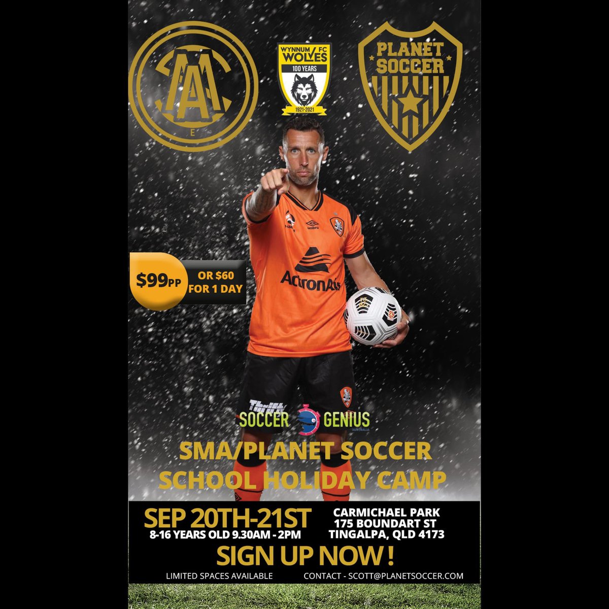 ScottyMcD83's tweet photo. Looking forward to another school holiday camp with @wynumwolvesfc and @soccergeniusaus 20/21st September open to all players. Lots of fun and prizes to be won 
Registration https://t.co/6wiA9jh96r https://t.co/wLcQPMdrv0