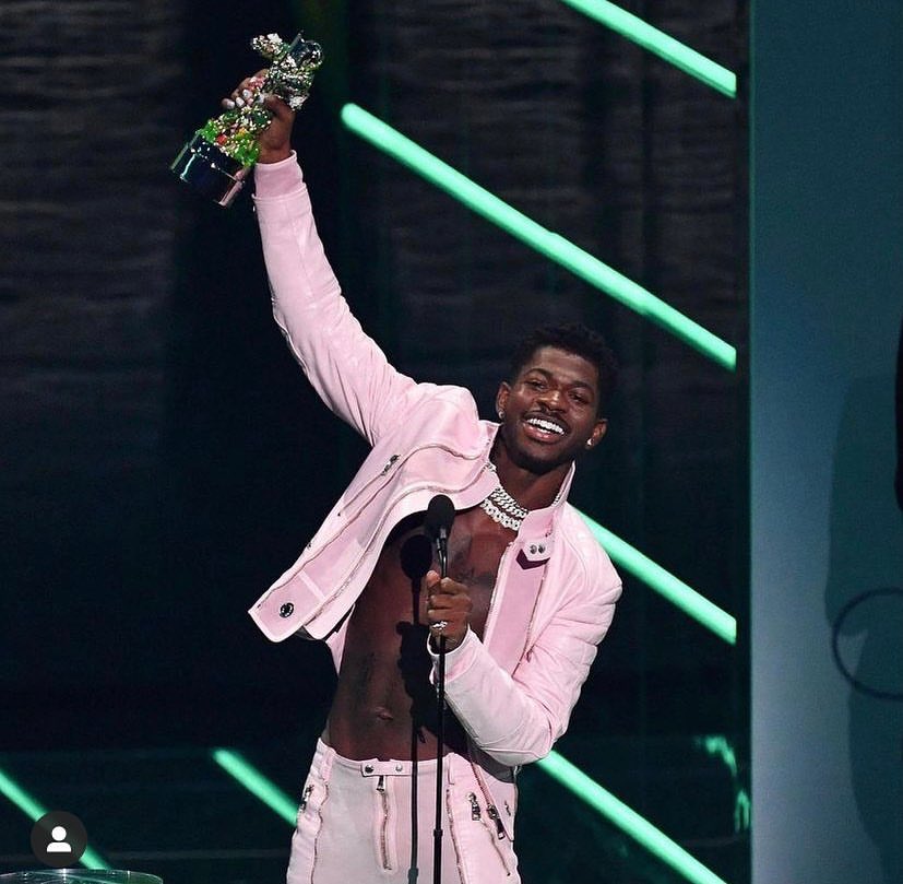 lilnasxmajor's tweet photo. Lil Nas X won THREE #VMA   awards tonight, including one of the biggest categories: “Video of The Year.”

He also won “Best Direction” &amp; “Best Visual Effects” - All for “MONTERO” https://t.co/mZaCYfTCz7