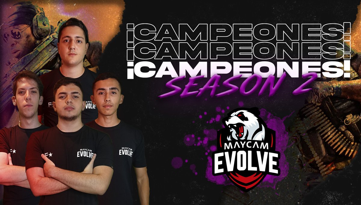 SouthCodLeague's tweet image. 🏆¡CAMPEÓNES!🏆

Felicidades a los chicos de @MaycamEvolve por lograr consagrarse campeones de la #SouthLeague SEASON 2.

@Jaaano10
@CoutiSZN
@ZooNerUS
@traaixx
@RiiDynG

#ONESPORTS #LATAMChallenger