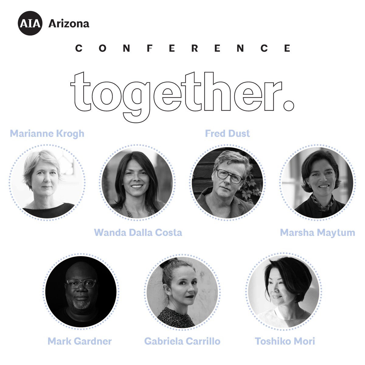 REGISTRATION IS OPEN for the AIA Arizona State Conference, October 15 in Phoenix. Speakers include Gabriela Carrillo, Wanda Dalla Costa, AIA, Fred Dust, Mark Gardner, AIA, Marianne Krogh, PhD, Marsha Maytum, FAIA, and Toshiko Mori, FAIA. Register here: aia.org/articles/64294…