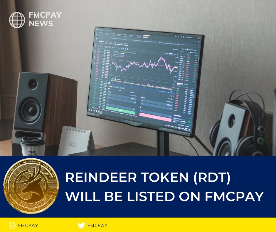 Reindeer Token (@tokenreindeer) on Twitter photo 🦌Reindeer Token announcement 🦌
Reindeer Token would like to announce to RDT community today September 13rd, 2021 we will list on FMCPAY (fmcpay.com)
⏰Time: 16:30 UTC September 13rd. 
We hope this new combination will bring value to the Reindeer Token.
RDT Team! 🦌Reindeer Token announcement 🦌
Reindeer Token would like to announce to RDT community today September 13rd, 2021 we will list on FMCPAY (fmcpay.com)
⏰Time: 16:30 UTC September 13rd. 
We hope this new combination will bring value to the Reindeer Token.
RDT Team!