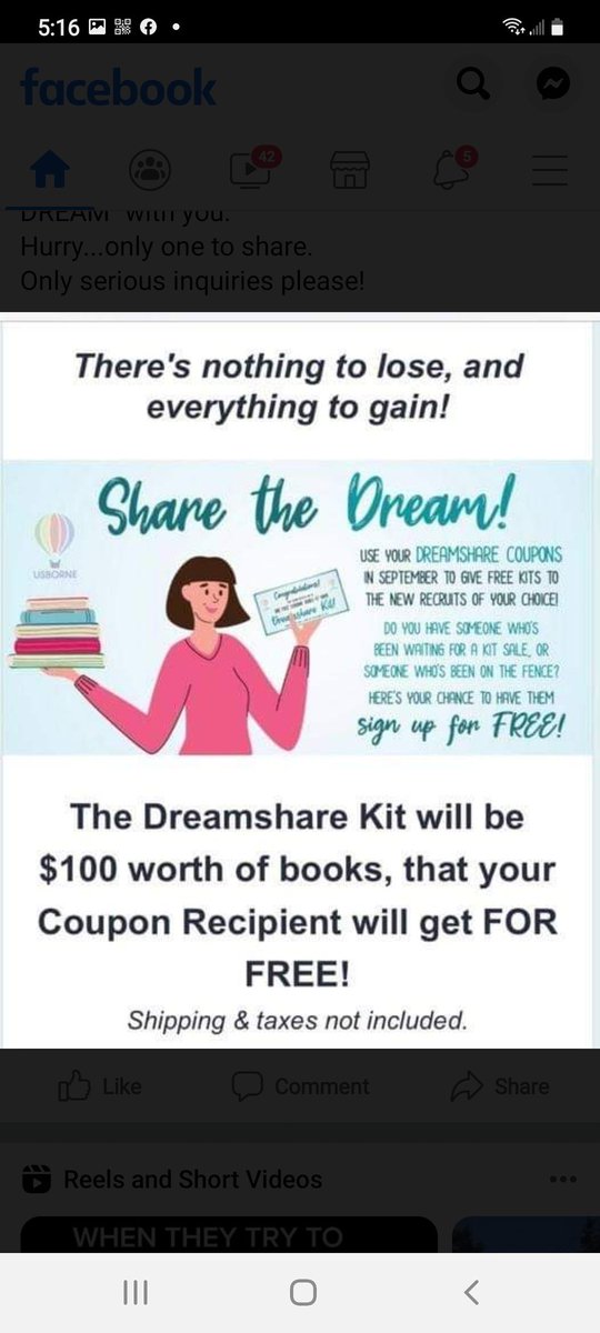 libtech15's tweet image. Love Books!??
Want to earn some extra cash!??
I have the answer for you!
Sign up as an Usborne Books at Home Canada Consultant for FREE today...message me right here for all the details so I can &quot;SHARE THE DREAM&quot; with you!
Hurry offer end September 30 and only one DREAM to share
