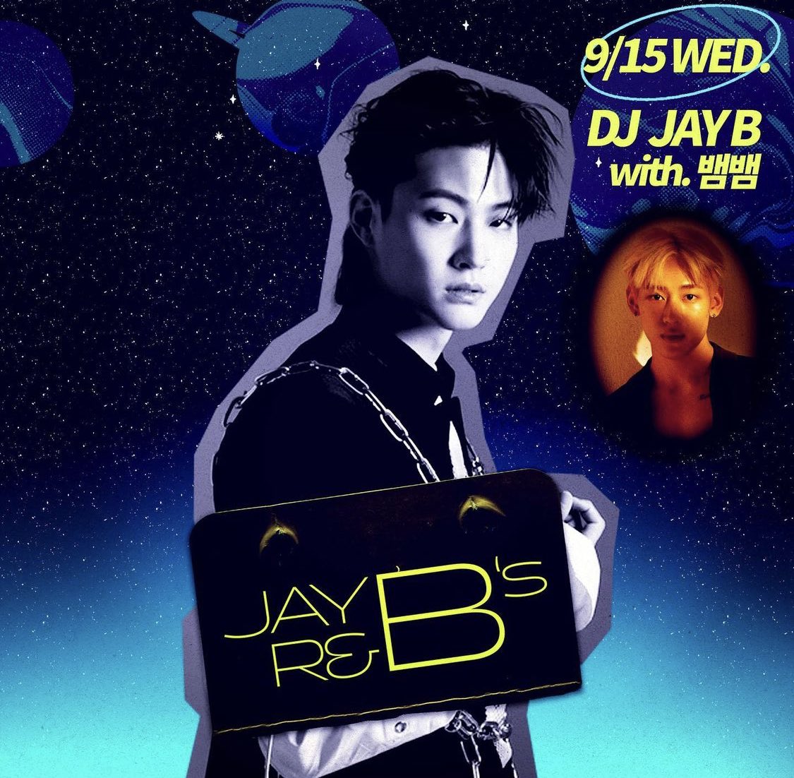__________MB_'s tweet photo. กี๊ดดด.. DJ JAY B with BamBam 
สับตู(ที่รัก) มีงานร่วมกัน 📍รายการวิทยุ วันพุธที่ 15 กันยานี้ ปักหมุดรอแล้วค้าบ 🙌💚🌴🐍

@jaybnow_hr @BamBam1A 
#JAYB #BamBam #GOT7 https://t.co/xv64dIf53f