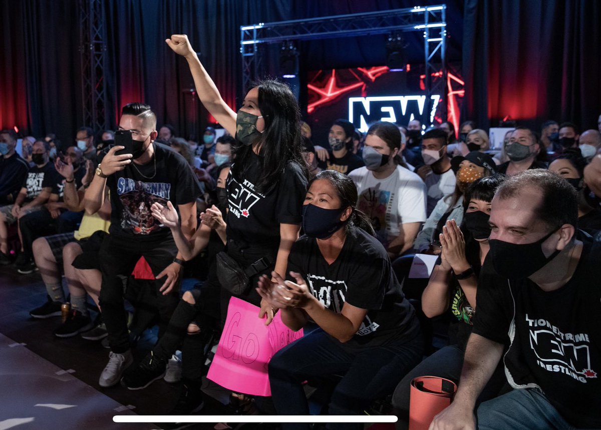 NEWWrestlingInc's tweet photo. We have heard a lot about how last night we held up our end of the bargain.  

We want YOU to know how much we appreciate you holding up your end of the bargain as well.  

Thank you for masking up and making our environment safer for each other. 

#NationExtremeWrestling https://t.co/pRjRKfcGUt