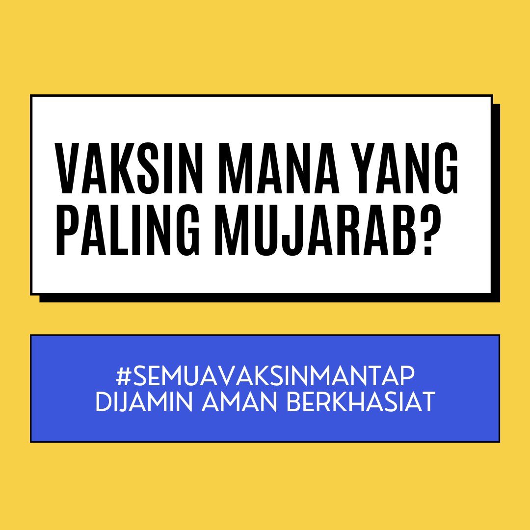 kepalRp's tweet photo. Vaksin Mana yang Paling Mujarab?
#SemuaVaksinMantap
Dijamin Aman Berkhasiat https://t.co/GspHyA9rmK
