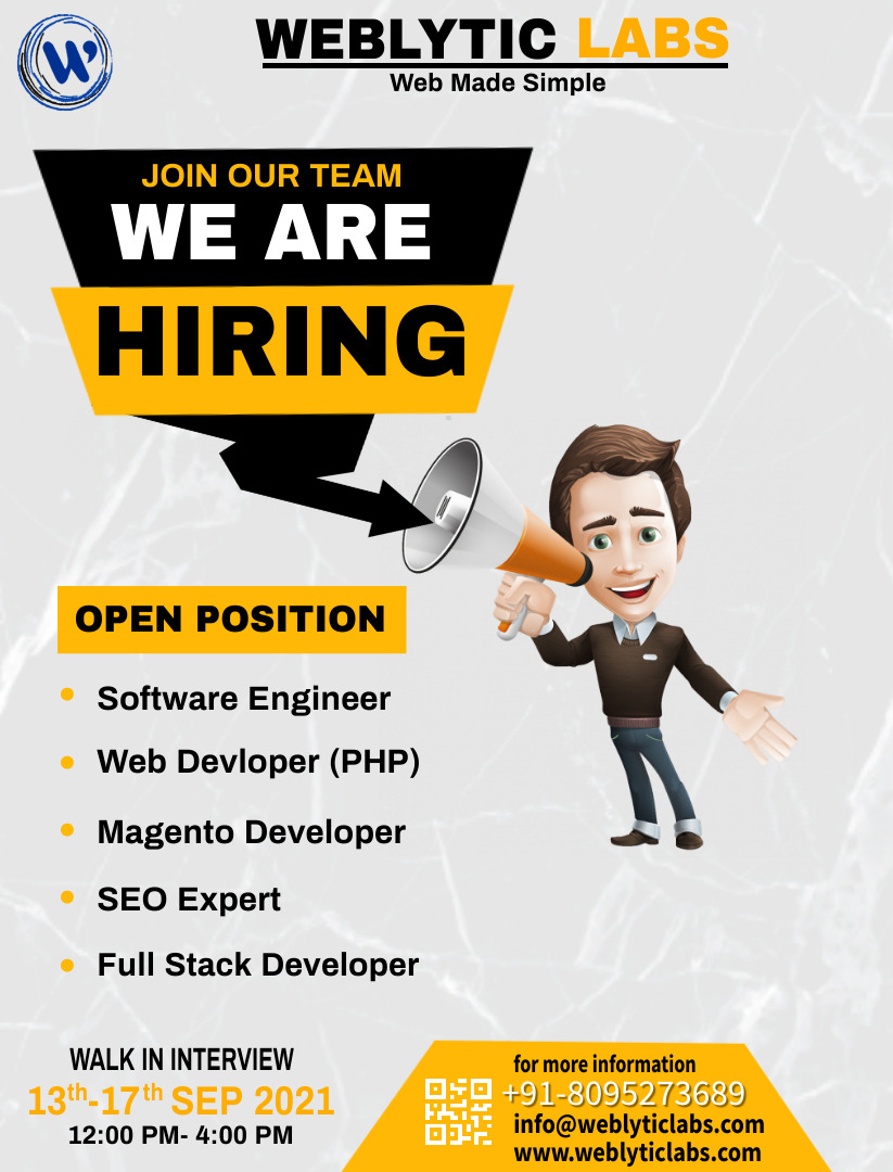 Open Positions  FROM SOFTWARE RECRUITING WEBSITE