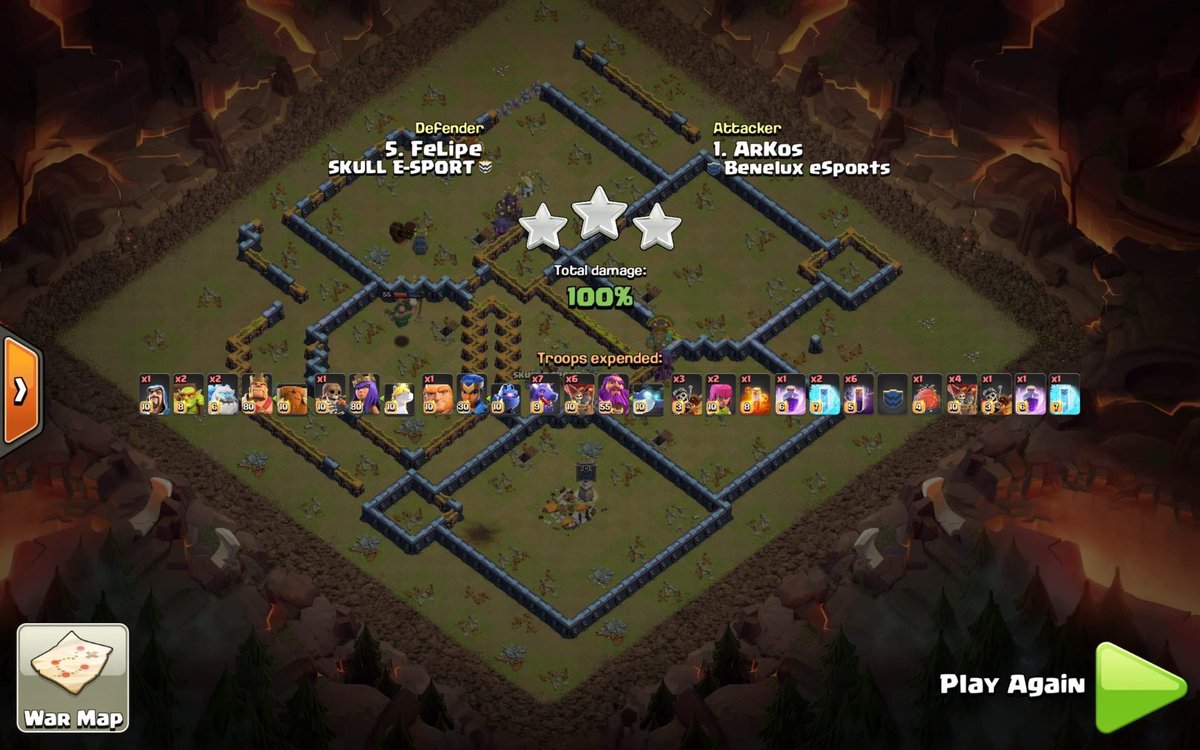 Unfortunately the adventure ends at the door of the final <a href="/bw_coc1/">Black Widow</a> 😔 Thanks to <a href="/BeneluxCoc/">Benelux eSports CoC</a> for the few months spent with them 🥰