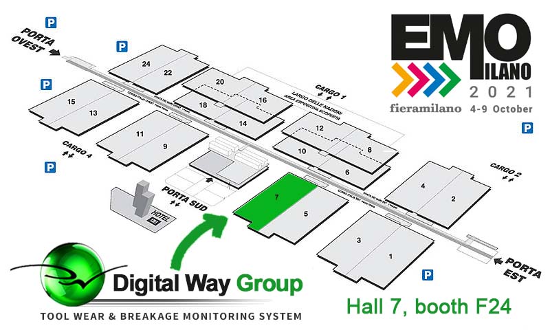 DigitalWayGroup's tweet image. Bonjour à tous. 
Les vacances sont déjà loin alors profitez de notre présence à Milan lors de l&apos;EMO pour venir respirer le bon air d&apos;Italie !!!
Retrouvez nous hall 7, Stand F24 du 4 au 9 octobre.
A bientôt !
#usinage #emo2021 #toolmonitoring