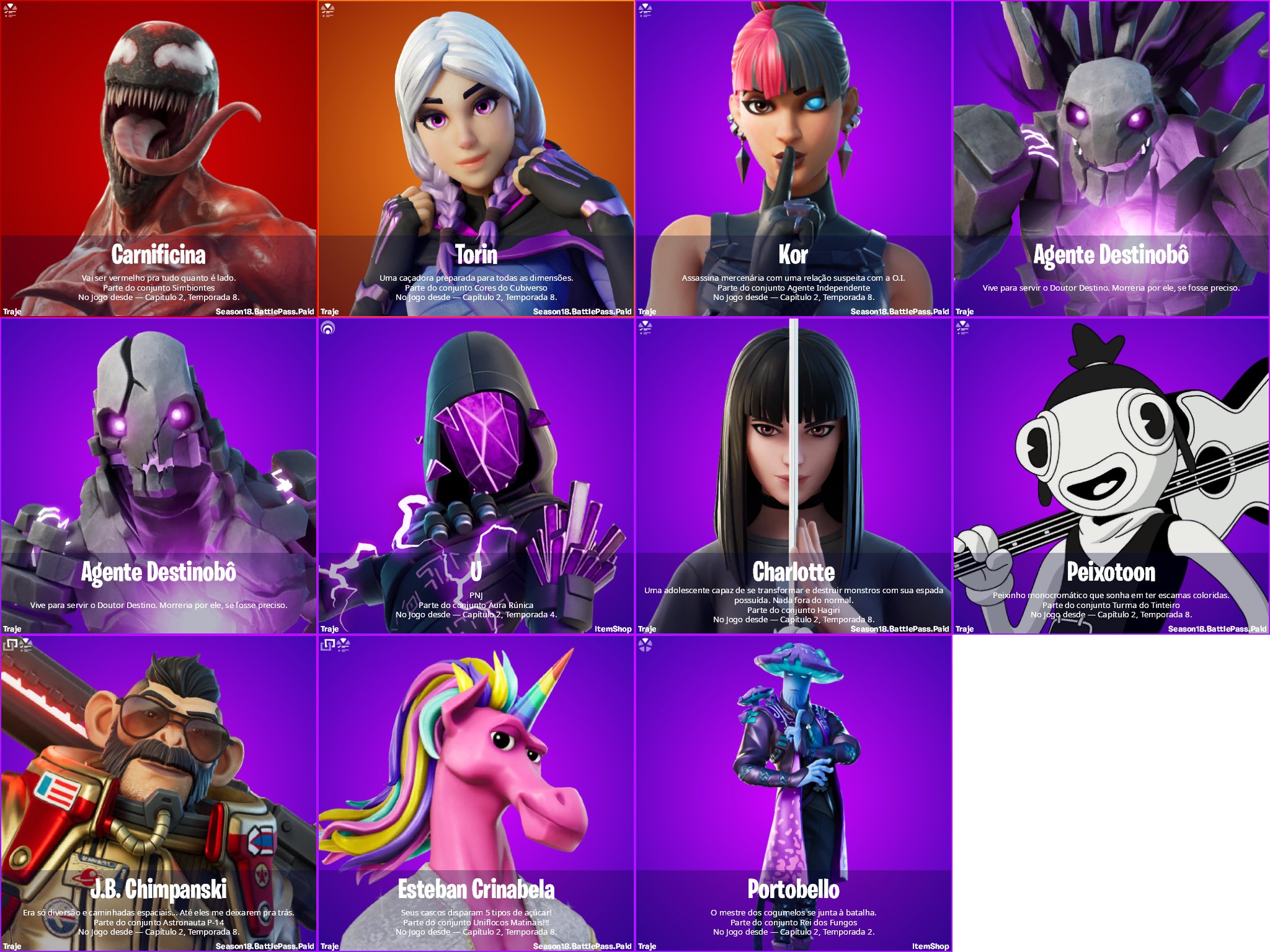 Fortnite - Capítulo 2 Temporada 8 - Quais as melhores skins da nova  temporada?