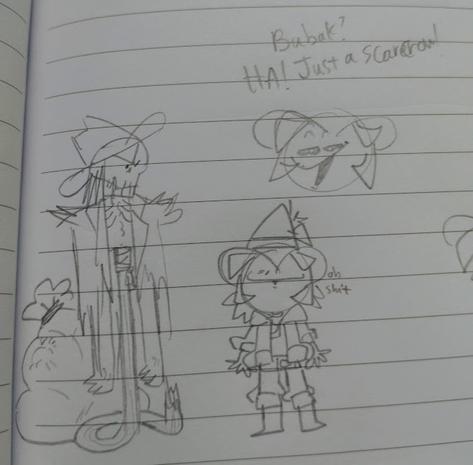 OzsScr's tweet photo. sorry but Bubak is not scarier than my mom......
he just a scarecrow like me....😔👌
#art #scarecrows #me #Bubak #doodle https://t.co/LY1MmmMMGp