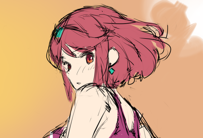 私的に厳しい事情で順番変えちゃったけど次のコミッション絵のラフ 