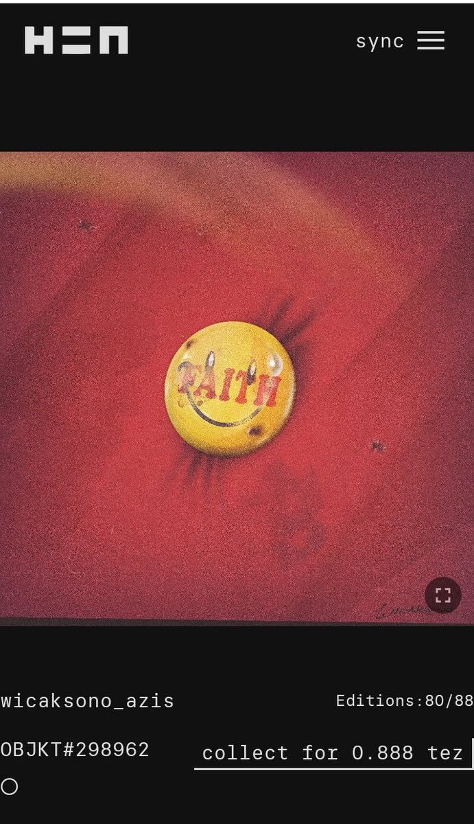 hello, my second drop at <a href="/hicetnunc2000/">h2000.net</a> is still available for several editions with a primary price, more in number with the aim of making it possible for friends to collect them
Salam.

hicetnunc.xyz/objkt/298962
#NFT #NFTCommunity #nftcollector #NFTartist #wicaksono_azis #nftart