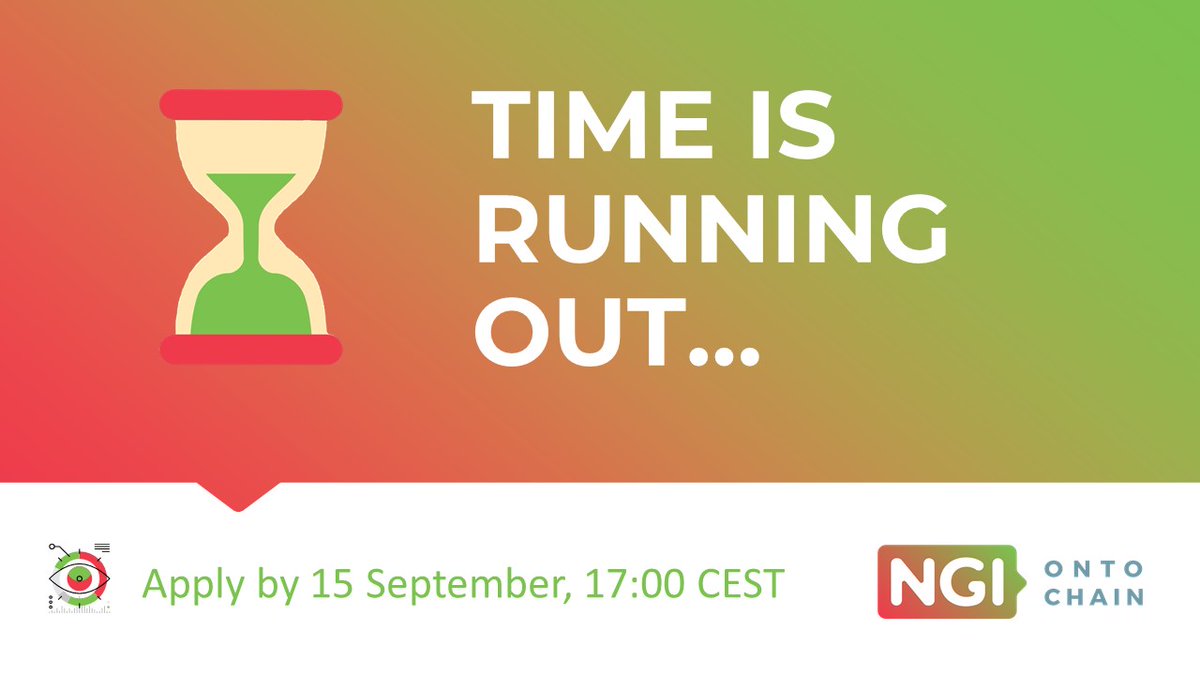 ONTOCHAIN's tweet photo. Entering the final sprint!🏃‍♂️🏃‍♀️

Only 2 days left to finalise your application for ONTOCHAIN #opencall 2. Don’t miss the chance to get:
💰 Grants up to €145k (equity-free)
🛠 Technical support and
🖥 Access to 🔝Infrastructure

Apply by 15 Sept, 17:00CEST: https://t.co/sNzrtId6Ii https://t.co/wt8rtgThDq